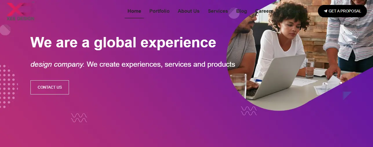 UI UX SaaS website interface designed by Xee Design
